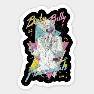 Baby Billy Freeman - 80s/90s Retro Memphis Style Sticker