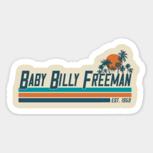 Baby Billy Freeman - Retro Minimalist Beach / Vintage Florida Magnet