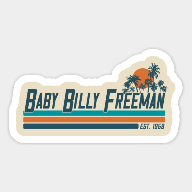 Baby Billy Freeman - Retro Minimalist Beach / Vintage Florida Magnet by Tv Moments