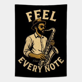 Feel Every Note, Sax Edition Tapestry