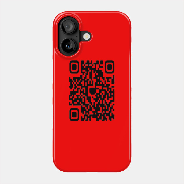 QR code Scan This Tee - Secretly Hilarious Pixel Pattern - Minimalist Scan Me QR Code Design Phone Case by OUTFITPAW