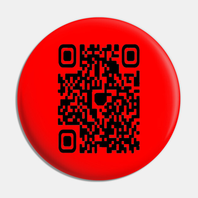 QR code Scan This Tee - Secretly Hilarious Pixel Pattern - Minimalist Scan Me QR Code Design Pin by OUTFITPAW