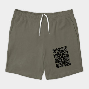 QR code Scan This Tee - Secretly Hilarious Pixel Pattern - Minimalist Scan Me QR Code Design Shorts