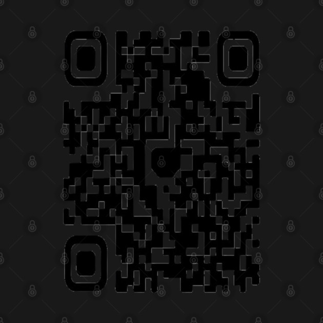 QR code Scan This Tee - Secretly Hilarious Pixel Pattern - Minimalist Scan Me QR Code Design by OUTFITPAW