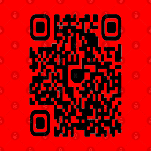 QR code Scan This Tee - Secretly Hilarious Pixel Pattern - Minimalist Scan Me QR Code Design by OUTFITPAW