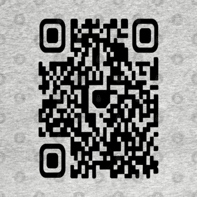 QR code Scan This Tee - Secretly Hilarious Pixel Pattern - Minimalist Scan Me QR Code Design by OUTFITPAW