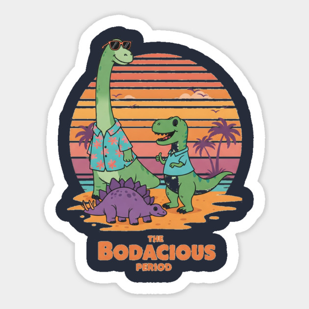 Bodacious Dino Tee - Prehistoric Party Animals Magnet by OUTFITPAW