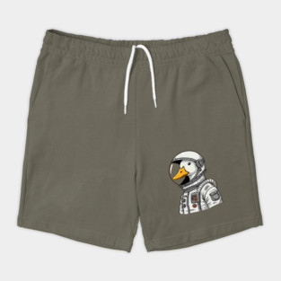 Astronaut Duck Space Explorer Funny - a cartoon duck astronat Shorts