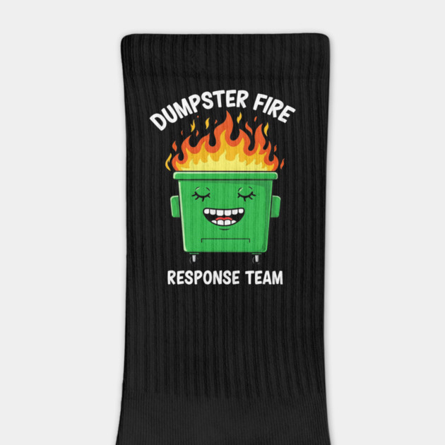 Funny Dumpster Fire Response Humor - Dumpster Fire Tee - Officially Dealing With This by OUTFITPAW