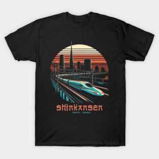 Shinkansen, Tokyo-Osaka, bullet train Japan merch tshirt T-Shirt