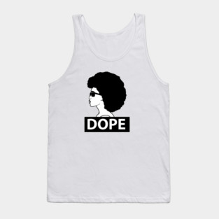 Dope Black Woman Afro Queen Tank Top