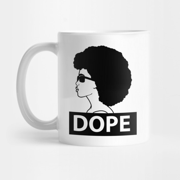 Dope Black Woman Afro Queen by logiamerch