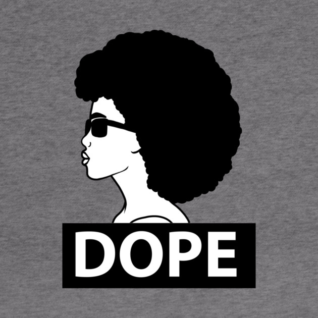 Dope Black Woman Afro Queen by logiamerch