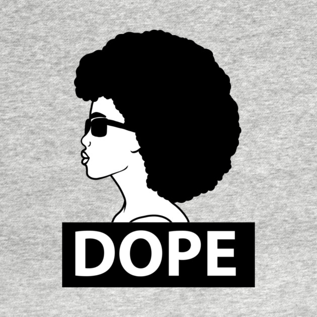Dope Black Woman Afro Queen by logiamerch