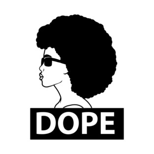Dope Black Woman Afro Queen T-Shirt