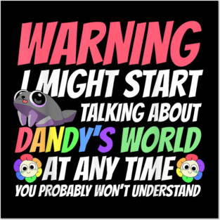 Dandy's World Characters | Funny Dandys World kids toddler Posters and Art