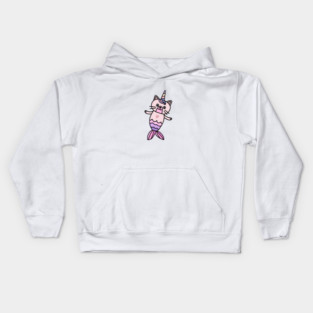Cute Cat Mermaid Unicorn Fish Kids Hoodie