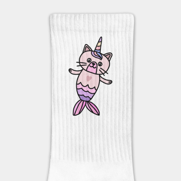 Cute Cat Mermaid Unicorn Fish by logiamerch