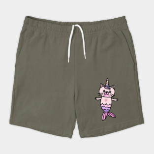 Cute Cat Mermaid Unicorn Fish Shorts