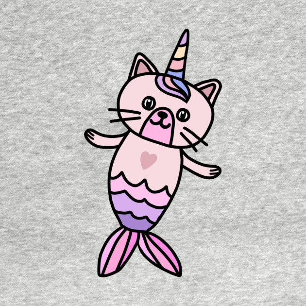 Cute Cat Mermaid Unicorn Fish by logiamerch