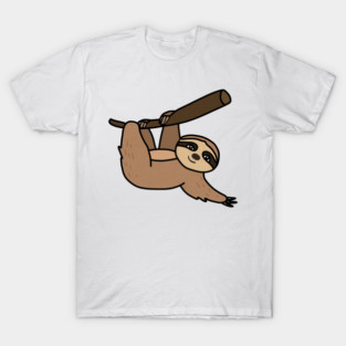 Cute Sloth Hanging from Tree T-Shirt