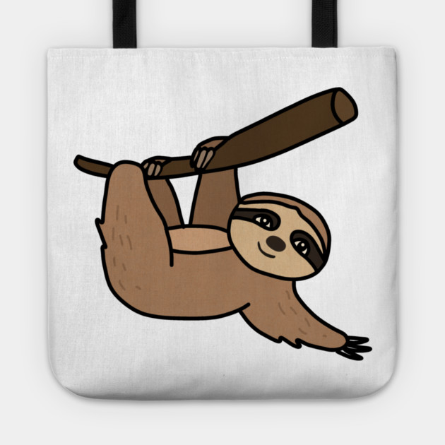 Cute Sloth Hanging from Tree Tote by logiamerch