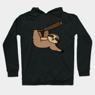 Cute Sloth Hanging from Tree Hoodie