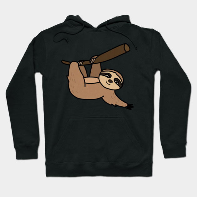 Cute Sloth Hanging from Tree Hoodie by logiamerch