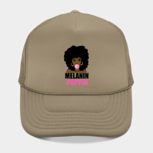 Melanin Poppin Afro Black Girl Magic Hat