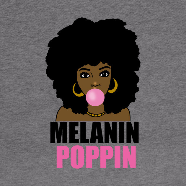 Melanin Poppin Afro Black Girl Magic by logiamerch