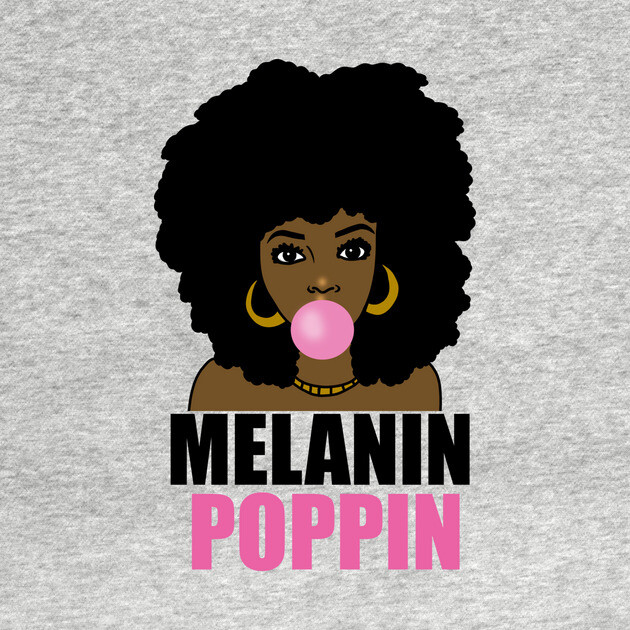 Melanin Poppin Afro Black Girl Magic by logiamerch