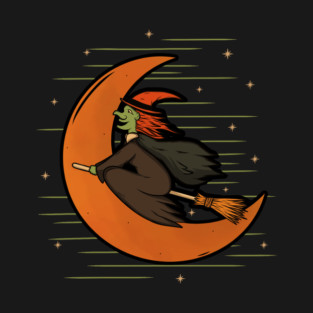 Flying Vintage Witch T-Shirt
