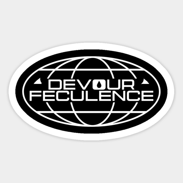 Devour Feculence Worldwide Logo White - Milchick Magnet by Tv Moments