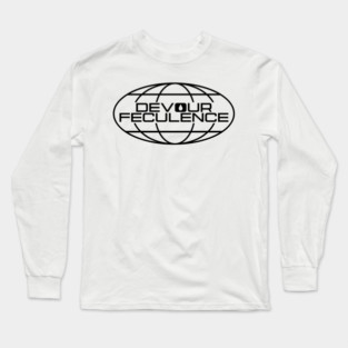 Devour Feculence Worldwide Logo Black - Milchick Long Sleeve T-Shirt