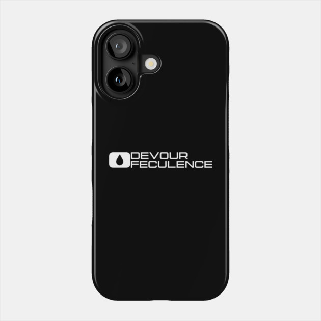 Devour Feculence Minimal Logo White - Milchick Phone Case by Tv Moments