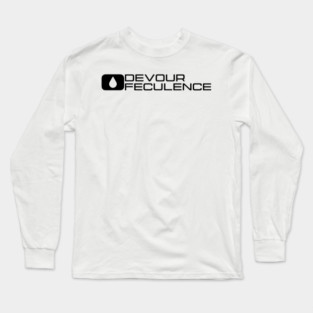 Devour Feculence Minimal Logo Black - Milchick Long Sleeve T-Shirt