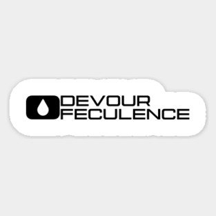 Devour Feculence Minimal Logo Black - Milchick Magnet