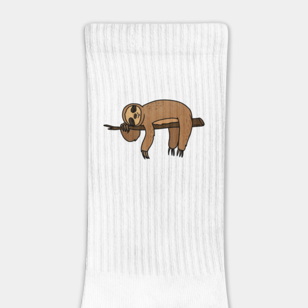 Cute Sloth Haning Lazy Funny Animal by logiamerch