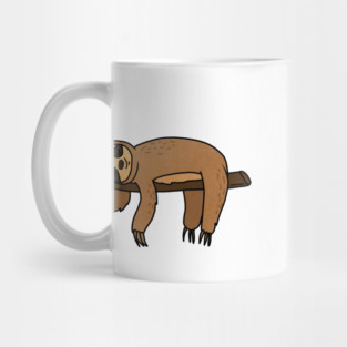 Cute Sloth Haning Lazy Funny Animal Mug
