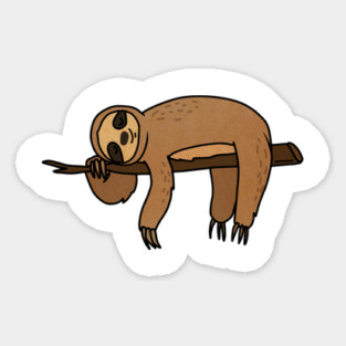 Cute Sloth Haning Lazy Funny Animal Magnet