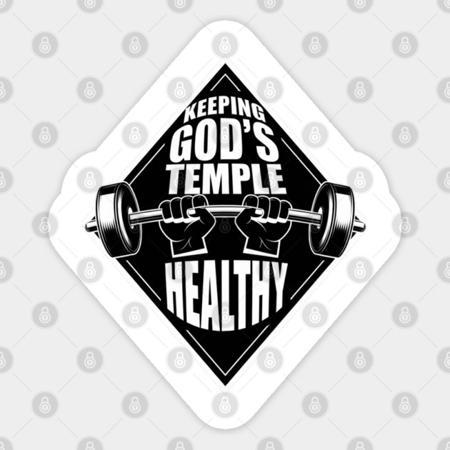 God's Temple, Strong and Healthy Sticker by Rox