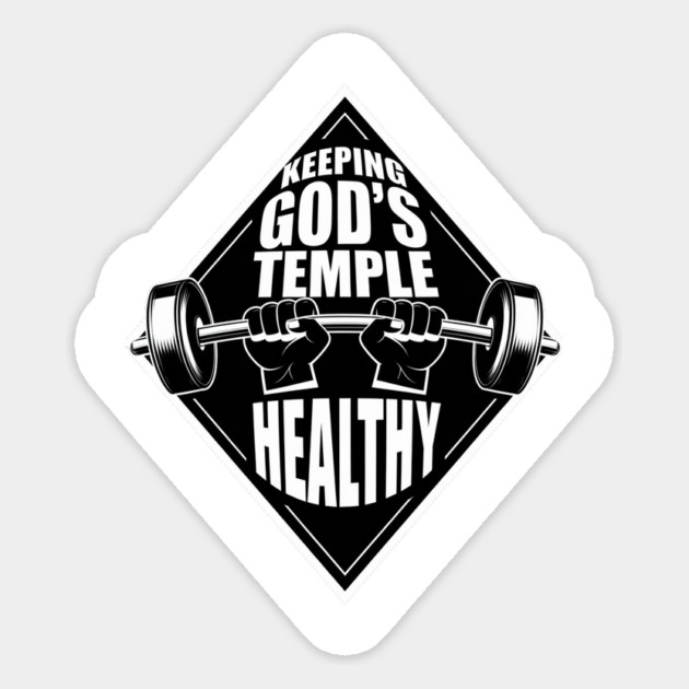 God's Temple, Strong and Healthy Magnet by Rox