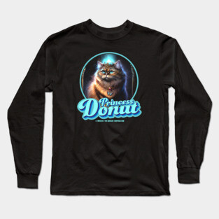 Princess Donut (Black Print) Long Sleeve T-Shirt