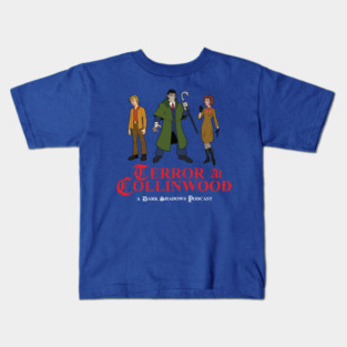 Terror at Collinwood - Cartoon Dark Shadows - Barnabas, Julia, Willie - designed by Eric Marshall Kids T-Shirt