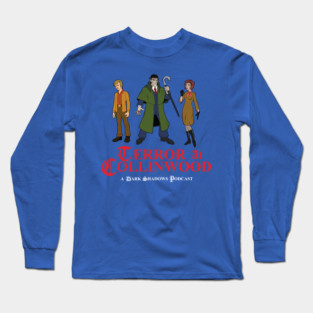 Terror at Collinwood - Cartoon Dark Shadows - Barnabas, Julia, Willie - designed by Eric Marshall Long Sleeve T-Shirt