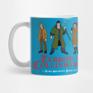 Terror at Collinwood - Cartoon Dark Shadows - Barnabas, Julia, Willie - designed by Eric Marshall Mug