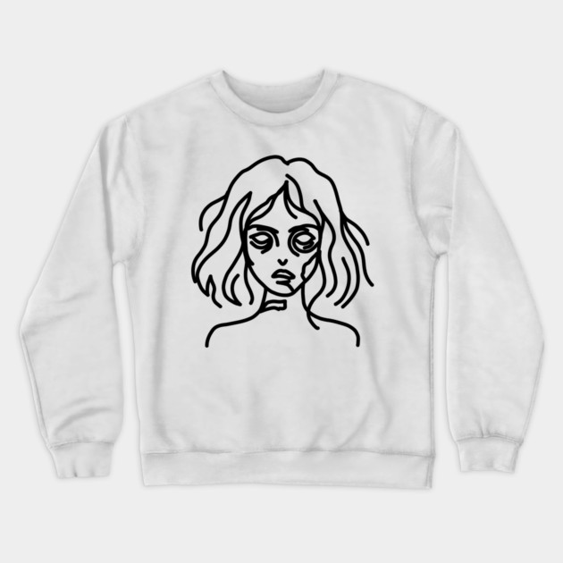 Zombie Doodle Crewneck Sweatshirt by H. R. Sinclair