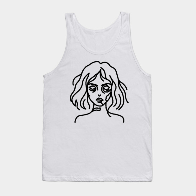 Zombie Doodle Tank Top by H. R. Sinclair