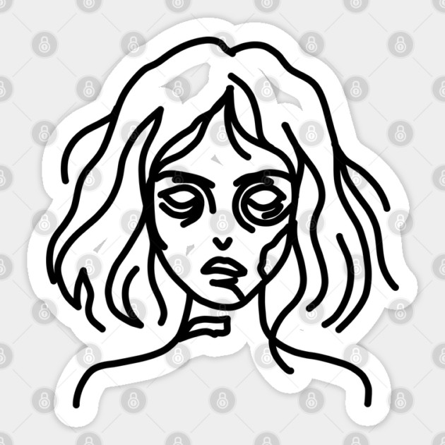 Zombie Doodle Sticker by H. R. Sinclair