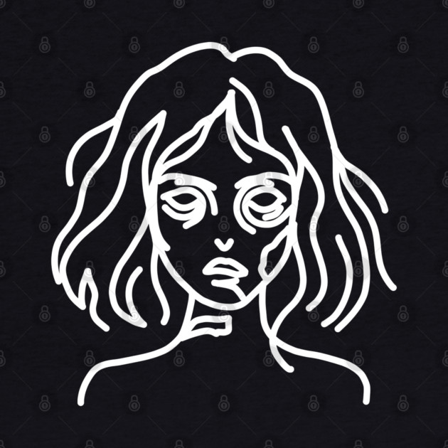 Zombie Doodle, white by H. R. Sinclair